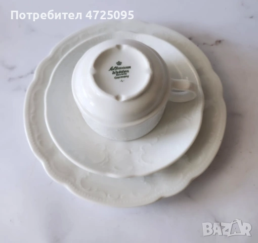 Троен порцеланов сет, снимка 5 - Чаши - 54103288