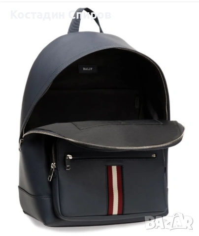 кожена раница Bally, модел Harys, снимка 2 - Раници - 54482000