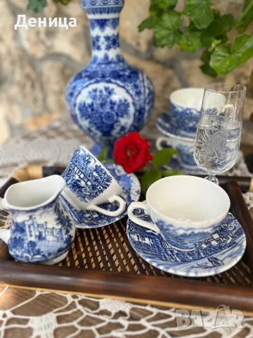  3 сета+ каничка за мляко от Англия, снимка 5 - Чаши - 55548645