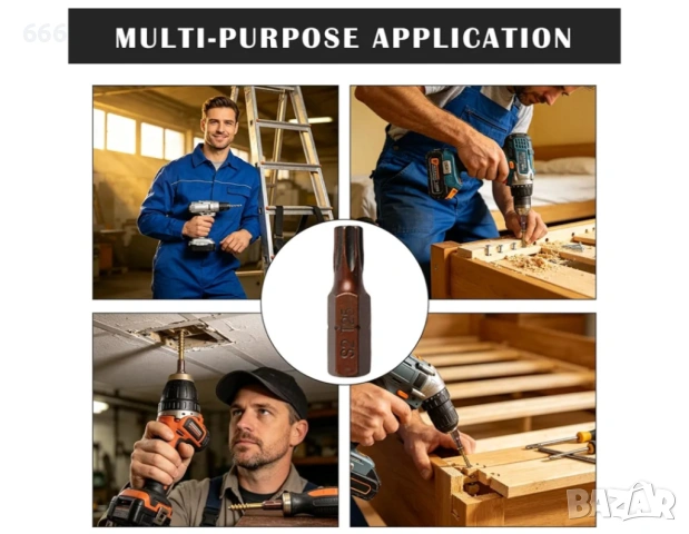 Torx от 30 броя T25, 25 мм, шестостенни, S2, стомана., снимка 5 - Други стоки за дома - 54768642
