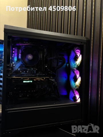 Геймърски компютър AMD Ryzen 5 2600/ RAM 16GB DDR4 HyperX/ RX 580 8Gb+ RX 570/ SSD Samsung 512GB, снимка 6 - Геймърски - 54677851