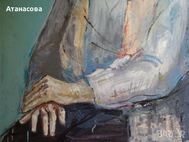 МАРИЯ ЙОВАНОВИЧ картина Портрет масло #5, снимка 5 - Картини - 54306086