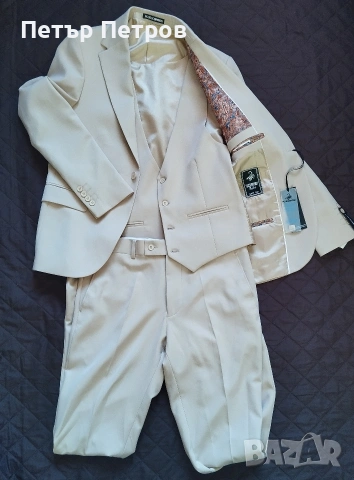 Мъжки костюм - 3 части, снимка 3 - Костюми - 54073900