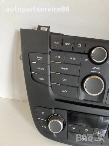 Радио/CD и климатроник контролен панел за Vauxhall Insignia 2.0 Cdti (2011) 13321292, снимка 3 - Части - 54976792