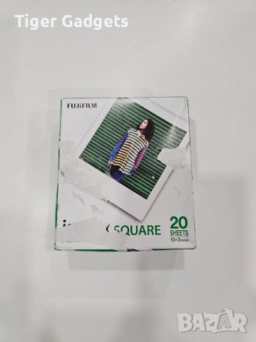 INSTAX SQUARE ISO 800 филм с бяла рамка – 20 снимки (2 x 10 pack), снимка 3 - Чанти, стативи, аксесоари - 54494315