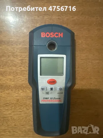 Професионален скенер/детектор за стени Bosch DMF 10 Zoom Professional (Пълен комплект)/като нов 