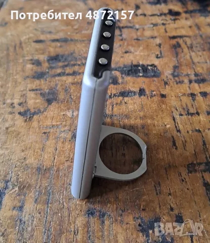 часовник будилник дигитален Marksman Марксман с кожено калъфче за бюро, снимка 2 - Други - 55702807