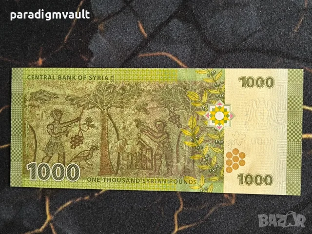 Банкнота - Сирия - 1000 паунда UNC | 2013г., снимка 2 - Нумизматика и бонистика - 55383006