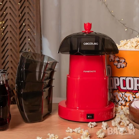 Машина за пуканки Cecotec Fun&Taste P'Corn Easy с мощност 1200 W, снимка 4 - Други - 55138426