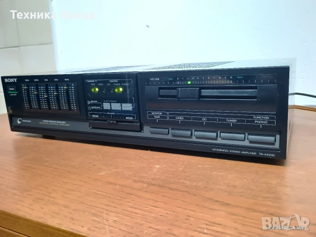 Стерео усилвател SONY TA-AX230. Перфектен! Страхотен! Изпращам видео. , снимка 5 - Ресийвъри, усилватели, смесителни пултове - 54211724