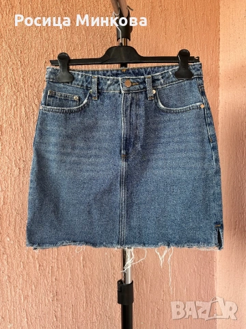 Къса дънкова пола H&M