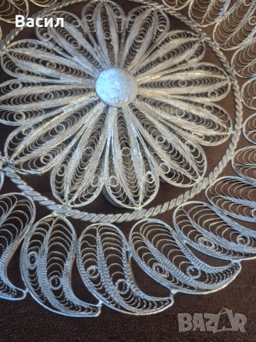 Фруктиера бонбониера Филигран, снимка 7 - Антикварни и старинни предмети - 53977424