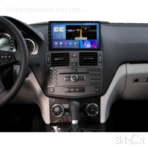 Android мултимедия GPS навигация CarPlay Android Auto + Камера – за Mercedes C-Class W204 2007-2011, снимка 3 - Аксесоари и консумативи - 54035591