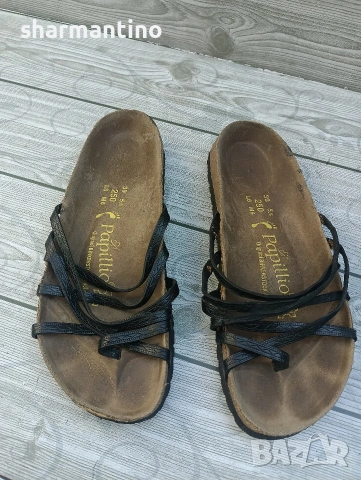 Birkenstock Pappilio N 39 кожени чехли, снимка 3 - Чехли - 55014060