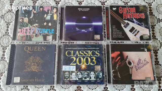 Deep Purple,Queen,Guitar Anthems оригинални CD , снимка 4 - CD дискове - 54694618