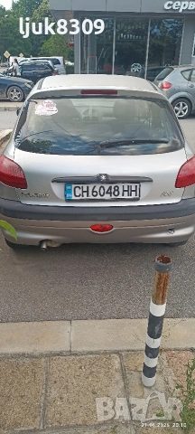 Лек автомобил Пежо 206, снимка 2 - Автомобили и джипове - 54991298