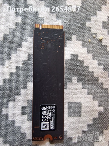 SSD Micron 2400 MTFDKBA512QFM 512GB NVME PCIE 2280, снимка 2 - Твърди дискове - 54921769