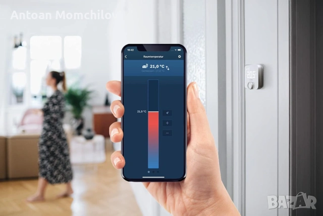 Стаен термостат Bosch Smart Home Room Thermostat II 3бр, снимка 3 - Други стоки за дома - 55178302
