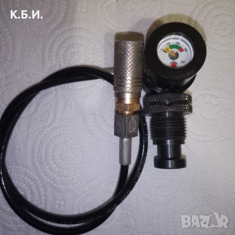 Продавам МЕНТАЛНА БУТИЛКА - 5L - 200 BAR - АТМОСФЕРИ работно налягане, снимка 12 - Въздушно оръжие - 54311832