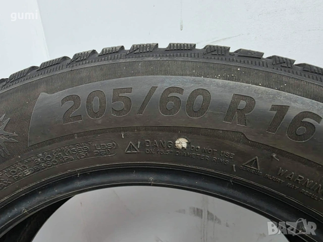 2бр зимни гуми 205/60/16 MICHELIN L05599, снимка 4 - Гуми и джанти - 54461180