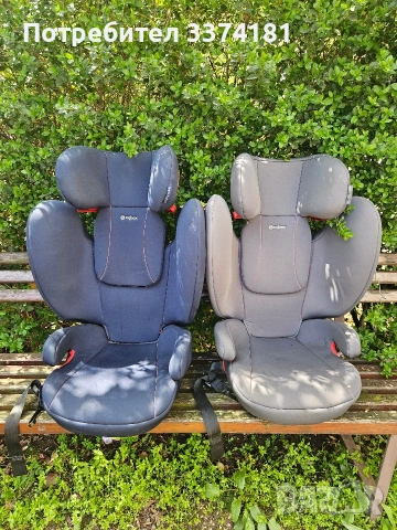 Два броя детски столчета за автомобил Cybex Solution B-fix