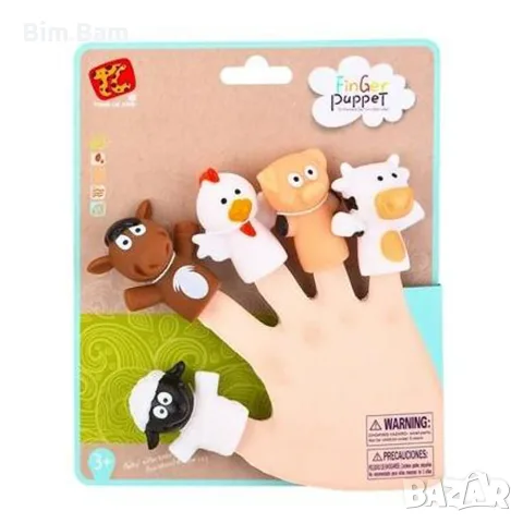 Игра за пръсти с животни от фермата FINGER PUPPET - различни модели