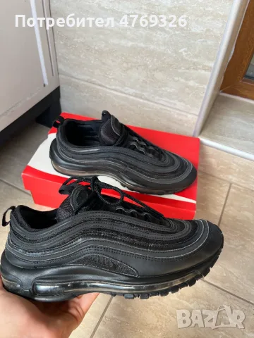 Nike Air Max 97 Triple Black – Оригинални, 41 номер, снимка 7 - Маратонки - 55529668