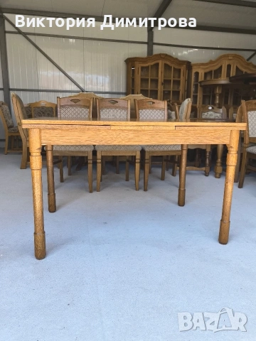 Разтегателна трапезна маса (01-247), снимка 11 - Маси - 54315205