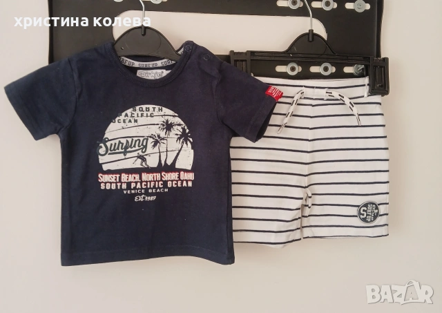 къси панталони h&m тениски 3-6 месеца , снимка 3 - Комплекти за бебе - 54714875