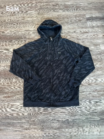 Мъжко!Under Armour Rival Camo Fleece Zip-up размер М, снимка 2 - Спортни дрехи, екипи - 54383046