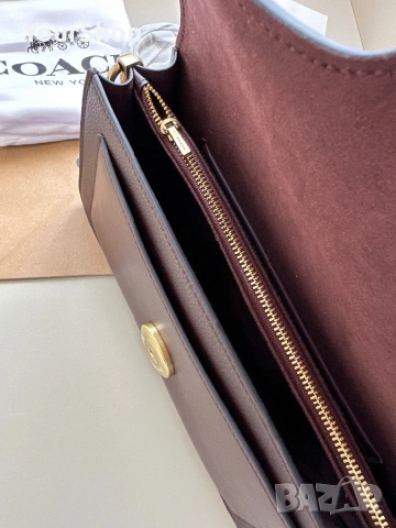 Дамска чанта Coach Tabby Shoulder Bag 26 в кафяв цвят, снимка 7 - Чанти - 54241647