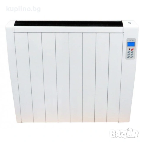 Радиатор Haverland Lodel-8 1200W с 8 LCD елемента, размери 690x580x55 - бял, снимка 4 - Радиатори - 54602980