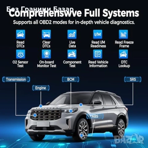 Нова TOPDON X800 BT авто диагностика Bluetooth Full System скенер кола автомобил, снимка 9 - Друга електроника - 54457722