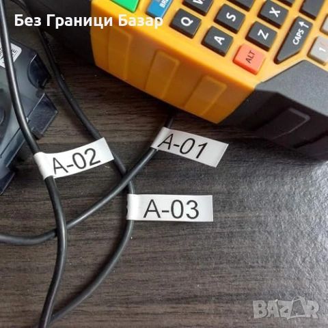 Нов комплект DYMO Rhino 18445 винил етикет лента 19 мм x 5.5 м бяла 4 броя, снимка 8 - Други стоки за дома - 55169509