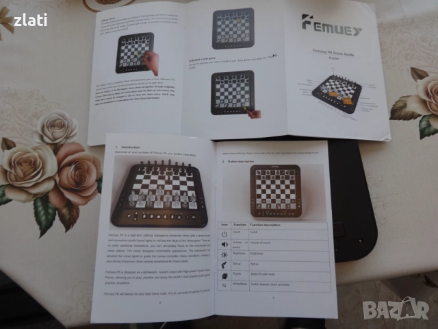 Продавам електронен шах с изкуствен интелект Femuey P6 подходящ за деца за обучение на шах, снимка 17 - Шах и табла - 54427707