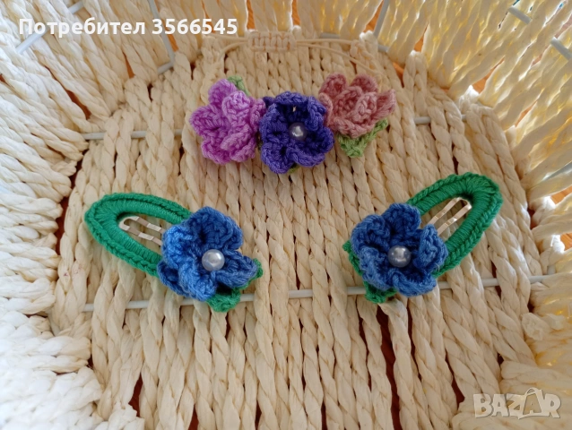 Ръчно изплетени фибички, снимка 11 - Шноли, диадеми, ленти - 54990337