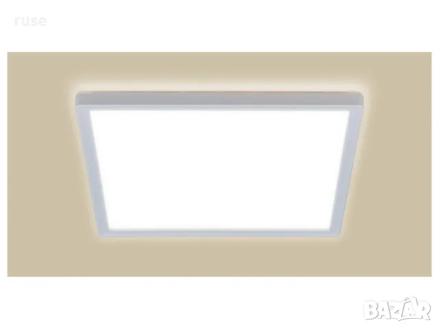 НОВИ! LED плафон за таван със сензор за движение ултра тънък 29.3x29.3см квадрат, снимка 4 - Лампи за таван - 55678102