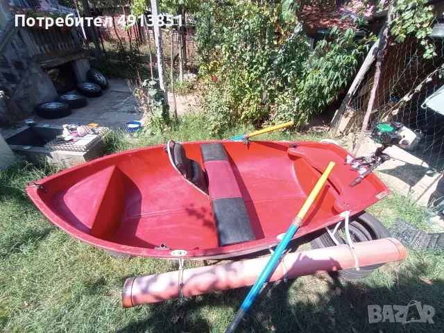 Лодка стъклопластова плюс мотор, снимка 18 - Воден транспорт - 55605131