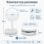 Настолно огледало LED осветление лупа увеличение 10Х грим баня тоалетка гримиране дома жена бюро, снимка 7