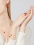 Van Cleef & Arpels VCA Rose Gold Red Carnelian Sweet Heart Дамско Колие, снимка 9