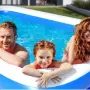 Надуваем семеен басейн 210 × 135 × 56 см – Здрав PVC материал и 3 въздушни камери, снимка 3
