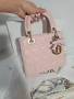 Lady Dior Дамска Розова Чанта От Агнешка Кожа Код Brand Luxury Fashion20, снимка 4