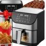 Фритюрник с горещ въздух XXL - 8 литра, 1800 W и 12 програми, снимка 1