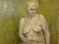 Авторска картина модел "Голо тяло" масло 1970 г #2, снимка 4