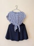 Тениска ZARA Crop top с връзки + пола Terranova, снимка 1