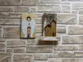 Дървено пано „Домът е там, където е сърцето“, снимка 4