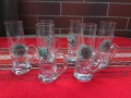 Луксозен немски комплект чаши за шнапс/ликьор - 6 бр., снимка 1