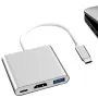 Преходник от  Type C към HDMI,USB 3.0,Type C  ,3in1, снимка 6