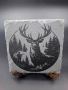 Квадратни каменни подложки от естествен шистов камък (Slate Coasters) – 10х10 см , снимка 5