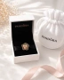 Сребърен елемент PANDORA 925 в златно Орхидея, снимка 2